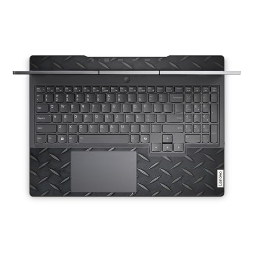 Laptop Skin Compatible with Lenovo Legion 5 Gaming Laptop (15IRX9) 2024 - Black Diamond Plate - Premium 3M Vinyl Protective Wrap Decal Cover - Easy to Apply | Crafted in the USA - color: Black Diamond Plate, size: Legion 5 Gaming (15IRX9) 2024 Full Cover