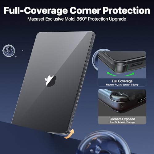Macaset for MacBook Pro 16 inch Case 2024-2021 M4 M3 M2 M1 Pro/Max [Elegant Crystal 100% Clarity] A3403 A3186 A2991 A2780 A2485 Protective Hard Shell Laptop Cover - Crystal Clear - color: Crystal Clear