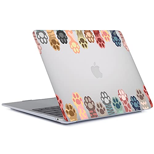 Case Compatible with MacBook Pro 13 inch 2012 2011 2010 2009 2008 Release with CD-ROM, Plastic Hard Shell Cover & Sleeve Bag & Keyboard Cover Skin for MacBook Pro 13 A1278,Cute Paw - color: Cute Paw, size: A1278(Pro 13 w/CD-ROM 2008-2012)
