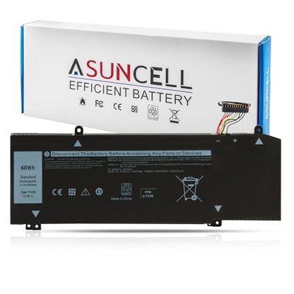 ASUNCELL 1F22N Laptop Battery 15.2V 60Wh 3750mAh 4-Cell Compatible with Dell Alienware M15 M17 R1 G7 7590 7790 G5 5590-D2783W D2743B D2865B D2863W D2842W D2843W Series Notebook 0JJPFK 08622M XRGXX - size: 1F22N 9.76 * 5.04 * 0.67 in