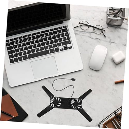 Laptop Cooling Pad with Air Cooling System Portable and Lightweight Laptop Holder for Gaming and Office Use Durable Design for Enhanced Heat Dissipation and Space Saving