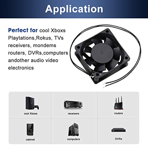 Wathai EC AC Axial Brushless Cooling Fan 110V 120V Dual Ball 60mm x 25mm | 110V - 240V 2 inch 60mm Muffin Mini Fan Big Airflow 60x60x25mm for External Electronics Cooling - style: 60x25mm