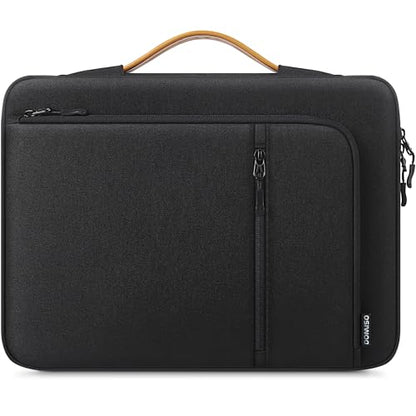 DOMISO 14 Inch Laptop Sleeve – Waterproof & Shockproof Case with Sturdy Handle, Ultra-Slim Protective Cover for MacBook Pro 14 (M3/Max), Dell XPS 14, HP Spectre, ASUS ZenBook 14, Black - color: Black, size: 14 inch