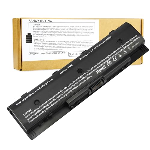 PI06 PI09 710416-001 710417-001 Laptop Battery for HP Envy 15 15T 17 Pavilion 14-E000 15-E000 17-E000 17-E100 17Z-E100, HSTNN-LB4N HSTNN-UB4N M7-J020DX 17-E020US M6-N012DX TPN-L112 M6-N010DX 17T-J100 - size: 8.07*2.05*0.83inch PI06