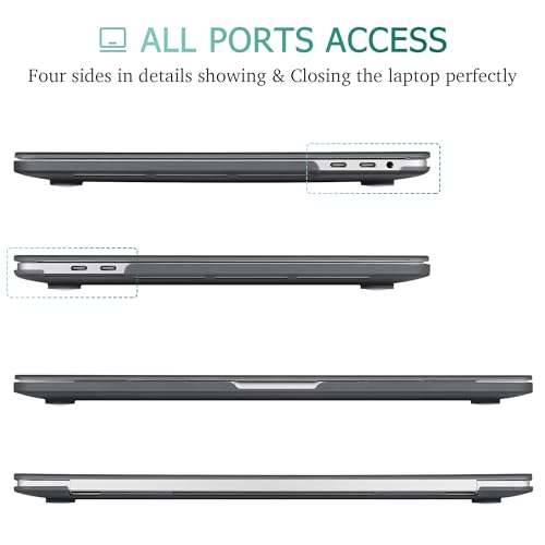 May Chen for MacBook Pro 16 Inch 2019 Release Model:A2141,Hard Shell Case Cover Screen Protector & Keyboard Cover for MacBook Pro 16 Retina with Touch ID & Touch Bar - Black - color: Black