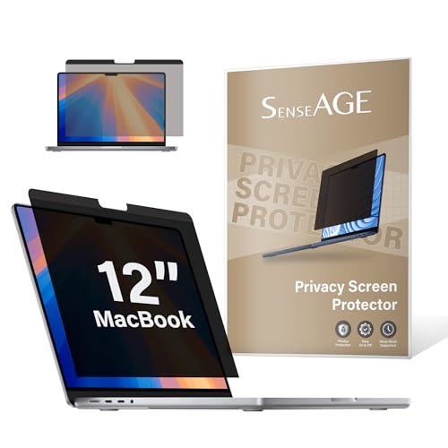 SenseAGE Magnetic Privacy Screen Filter for MacBook 12 Inch, Anti Blue Light and Glare Privacy Screen Protector, Laptop Privacy Filter, Compatible with MacBook 12 inch (A1534) - size: MacBook 12 inch (A1534)