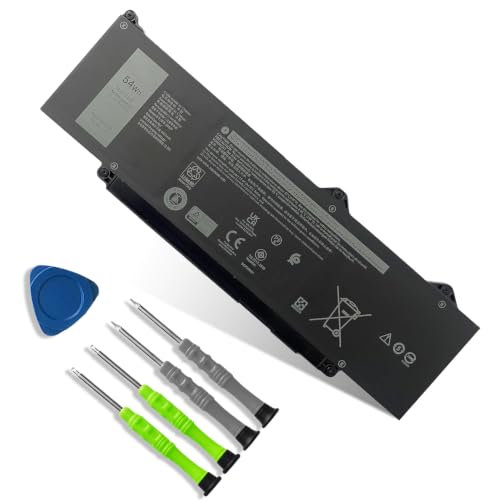 DR02P Laptop Battery Replacement for Dell Latitude 3340 3440 3540 5340 5350 5440 5540 Latitude 3340 5340 5350 2-in-1 Precision 3480 3580 Series R73TC 2X1V9 GTG7N GRWKG KDM9P 0V042N 09HKT5 54Wh - size: 10.35*3.13*0.23 inch DR02P