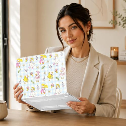 Compatible with MacBook Neo 13 inch (2026 Release A3404) (A18 Pro) with Liquid Retina Display, Printed Slim Protective Case with Screen Protector & Keybaord Cover, Cartoon Duck - color: Cartoon Duck