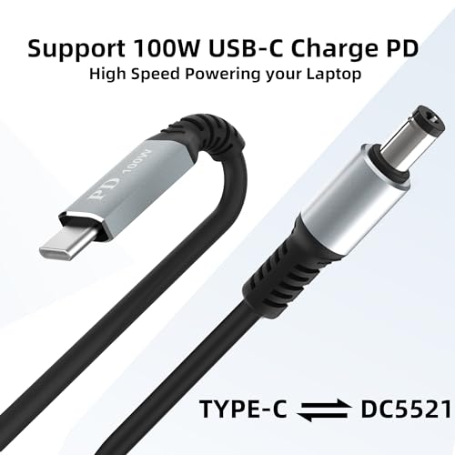 HIEbee for Starlink Mini USB C to DC Power Cable, Starlink Mini USB C Cable for 65W+ PD Power Bank, Max Power 100W, Small and Portable Starlink Mini Cable Kit - size: 3.3FT