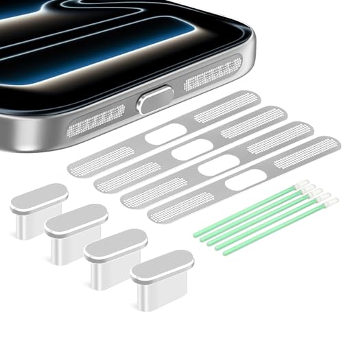 USB C Dust Plug,USB C Port Cover Type C Charging Port Plug Cover Speaker Dust Cover, Accessories for iPhone 17 Pro Max (Silver, for iPhone 17 Pro Max) - color: Silver, size: for iPhone 17 Pro Max