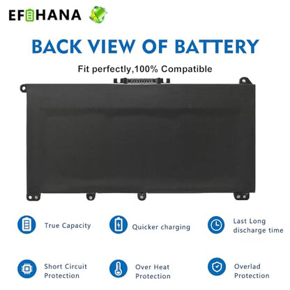HT03XL L11119-855 Laptop Battery Replacement for HP Pavilion 14-DF 14-CE 14-CF 15-DA 15-DB 15-CS 15-DW 17-CA 17-by 15-CS0053CL 15-DW0033NR 15-DA0014DX L11421-542 L11421-2C2 11.4V 41.04Wh - size: 8.82×3.15×0.25 in HT03XL