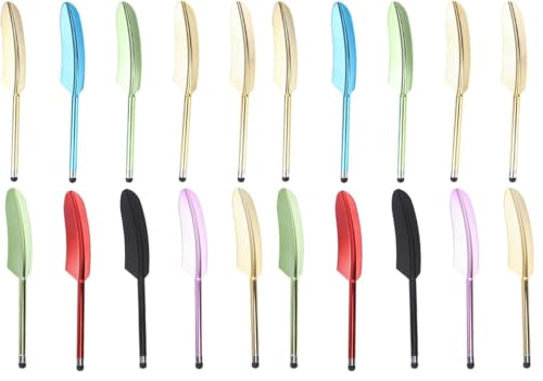 Hemobllo 10 pcs Stylus Pens - Creativity Touch Screen Capacitive Stylus Colorful Universal for Phone Tablet (Mixed Colors) (Pack of 2) - size: 15.5 x 2 x 1cm (Pack of 2)