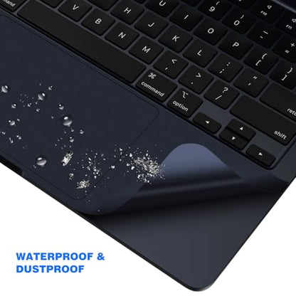 Palm Rest Cover Compatible with 2026 2025 2024 MacBook Air 13" M5 M4 M3 A3449 A3240 A3113 A2681 Trackpad Protector Skin for Apple MacBook Air 13.6 Inch M5 M4 M3 Touchpad Cover Protector(Midnight Blue) - size: 2024+ MacBook Air 13.6" M4 M3(Midnight)
