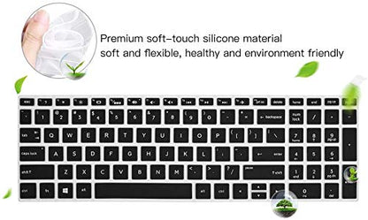 Keyboard Cover for HP Laptop 15.6 15-da/db/bs 15-dw 15-dy 15-ef 15-dy1043dx 15-dy5033dx dy1051wm dy2073dx 15-dw0083wm dw0037wm dw1083wm 15-ef2126wm 15-ef1001ds, HP 17-by/bs/ca 17.3 Keyboard Skin,Black - color: Black