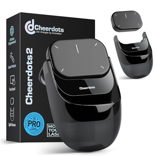 2026 Upgraded AI Voice Mouse - Wireless Air Mouse with AI Voice Assistant, 12 Languages Translation, Meeting Transcription & Summary - Detachable Computer Mouse, Presentation Clicker for Laptop - color: Black