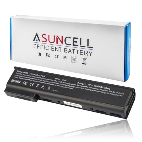 ASUNCELL CA06 CA06XL Battery for HP Probook 640 645 650 655 G0 G1 Compatible with HSTNN-DB4Y HSTNN-LB4X HSTNN-LB4Y HSTNN-LB4Z HSTNN-LP4Z 718677-421 718678-421 718755-001 718756-001 - size: CA06 12.13 × 4.72 × 1.30 in