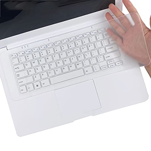 14.48" x 5.2" Universal Keyboard Cover Skin Design for 15.6"-17.3" Laptop Notebook with Numeric Keypad Keyboard, Ultra Thin Silicone Waterproof Keyboard Cover Protector-Clear - color: Clear, size: 14.48 x 5.2 Inch