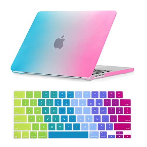 Se7enline for MacBook Neo Case 13 inch 2026 Model A3453,Rainbow | Hard Shell Laptop Case Washable Keyboard Cover Skin Anti-Scratch Anti-Drop Heat Dissipation Full Port Access Slim Lightweight - color: Rainbow, size: 13 Inch