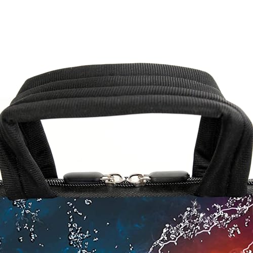 AMARY 13" 13.3" laptop sleeve chromebook case adjustable shoulder strap with handle accessory pocket (Soccer) - color: Soccer