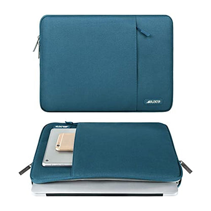 MOSISO Laptop Case 13 inch, Laptop Sleeve Bag with Pocket | Compatible with MacBook Neo A3404 2026/Air/Pro 13 M5/M4/M3/M2/M1 2026-2016, Polyester Vertical Computer Bag, Deep Teal - color: Deep Teal, size: 13 inch