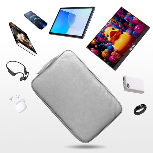 Laptop Sleeve Case Water-Resistant Protection Cover with Front Pocket Retractable Handle Computer Bag for 15.6 Inch Compatible with Laptop/Notebook/Tablet - size: Protect the inner liner