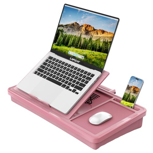 LAPGEAR Ergonomic Pro Lap Desk - Dusty Rose, Fits 15.6" Laptops - color: Dusty Rose, size: Ergonomic Pro 2.0