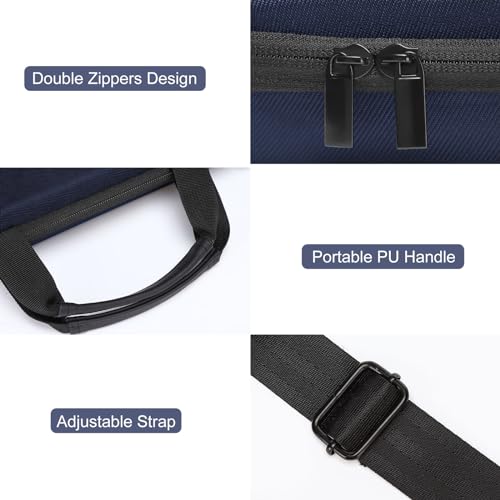 MOSISO Laptop Bag for Men,15-16 inch Computer Bag Compatible with MacBook Air 15 inch/Pro 16 inch, HP, Dell, Lenovo, Asus, Acer, Hard Shell Laptop Case with Front Pocket&Shoulder Strap, Navy Blue - color: Navy Blue, size: 16 inch