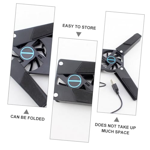 2PCS Dual Fan Notebook Cooler USB Powered Laptop Cooling Pad with Slip Design Quiet Cooling Fan for Gaming and Office Use Portable and Compact for Students and Travelers