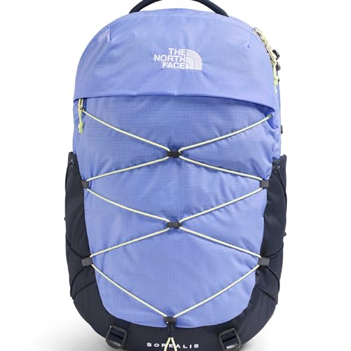 The North Face Borealis Laptop Pack, Peri Glow/Smt Navy/Lemon Mist, OSFA | Everyday Travel Bag, Laptop Sleeve, Reflective Details - color: Periwinkle Glow/Summit Navy/Lemon Mist