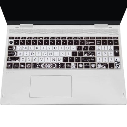 Cute Keyboard Cover for 15.6’’ HP Laptop 15-dw 15-dy 15-ef 15-da/db/bs 15-dy5033dx 15-dw0083wm 15-ef2126wm 15-da0014dx, Envy x360 15m-dr/ds 17-bs/bw, Pavilion 15-cs/cc, Sun and Moon - color: Sun and Moon