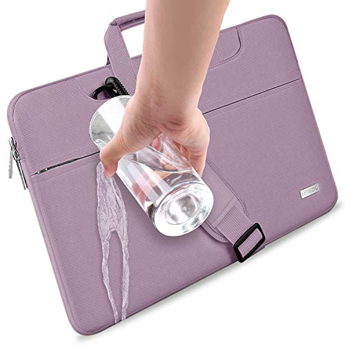Hseok Laptop Shoulder Bag 15 15.6 16 Inch Briefcase,Compatible MacBook Pro/Neo 16",MacBook Air/Pro 15,XPS 15/16 and most 15.6-16 and Most 15-16 Notebooks,Spill-Resistant Handbag,Purple - color: Purple, size: 15-16 inch