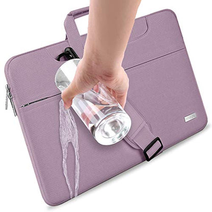 Hseok Laptop Shoulder Bag 15 15.6 16 Inch Briefcase,Compatible MacBook Pro/Neo 16",MacBook Air/Pro 15,XPS 15/16 and most 15.6-16 and Most 15-16 Notebooks,Spill-Resistant Handbag,Purple - color: Purple, size: 15-16 inch