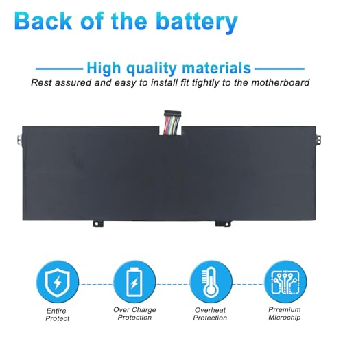 L17C4PH1 L17M4PH1 L17M4PH2 L17L4PH2 Battery for Lenovo Yoga 7 Pro Pro-13IKB C930 C930-13 C930-13IK C930-13IKB C930-131KB C930-13IKB 81C4 Series Notebook 5B10Q82425 5B10Q82426 5B10Q82427 60Wh 7820mAh - size: 10.02*3.70*0.39inch L17C4PH1