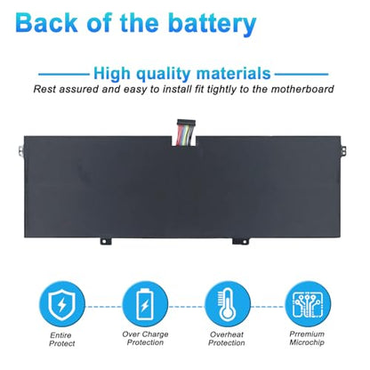 L17C4PH1 L17M4PH1 L17M4PH2 L17L4PH2 Battery for Lenovo Yoga 7 Pro Pro-13IKB C930 C930-13 C930-13IK C930-13IKB C930-131KB C930-13IKB 81C4 Series Notebook 5B10Q82425 5B10Q82426 5B10Q82427 60Wh 7820mAh - size: 10.02*3.70*0.39inch L17C4PH1