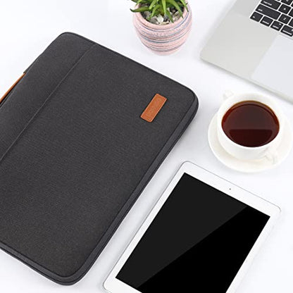 DOMISO Laptop Case Sleeve Protective Cover Compatible with MacBook Air 13 M4 M3 M2,MacBook Pro M2 M1,iPad Air/Pro,13 inch Dell,Lenovo, HP,Asus,Waterproof Computer Cases Bag with Handle,Black - color: Black, size: 13" for MacBook Air/Pro
