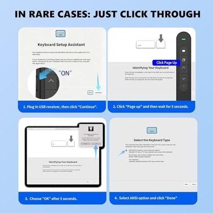 Presentation Clicker for Powerpoint Presentations, Black, A | Long-Range Wireless Presenter Remote, Magnetic USB Receiver, PowerPoint Clicker Compatible with Windows/Android/macOS/Linux - color: Black
