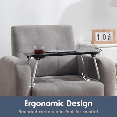 Laptop Bed Tray Table, Laptop Stand, Portable Lap Desks with Foldable Legs, Reading Desk for Sofa Couch Floor - Small - size: Standard Small