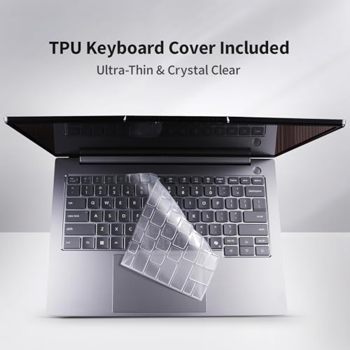 Laptop Case Set for 2026 2025 ThinkBook 14 Gen 9/8 (14”) Scratch-Resistant & Drop-Resistant Hard Shell Frosted Transparent Protective Cover + Keyboard Cover + Screen Film