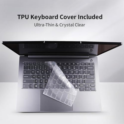 Laptop Case Set for 2026 2025 ThinkBook 14 Gen 9/8 (14”) Scratch-Resistant & Drop-Resistant Hard Shell Frosted Transparent Protective Cover + Keyboard Cover + Screen Film