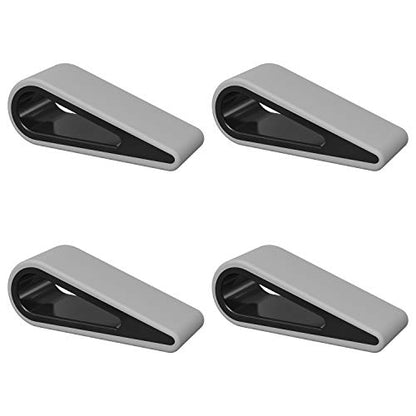 MoKo Universal Laptop/Computer Keyboard Stands,[4 Pack] Anti-Slip Silicone Tilting Wedge Riser Stable Kickstand,Ultra Compact Ventilated Tablet Stand Portable Elevation Feet for Notebook Keyboard-Gray | Anti-Slip Silicone, Stable Kickstand, Ventilated, Po