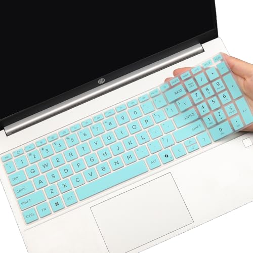 Keyboard Cover for HP Laptop 15.6" 15-fc 15-fd 15z-fc000 15-fc0025dx 15-fc0245dx 15-fc0093dx 15-fc0041wm 15-fc0081nr 15-fc0037wm 15-fc0047nr 15-fc0105nr 15-fc0353nr 15-fc0077od 15-fc0013od fc0022la - color: Hotblue