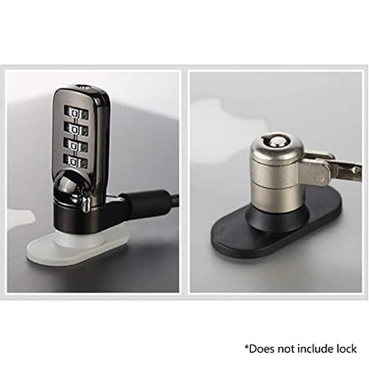Tablet Laptop Lock with Security Lock Base Laptop Tablet Anti-Theft Lock Hole for Pad Tablets Notebook,ABS