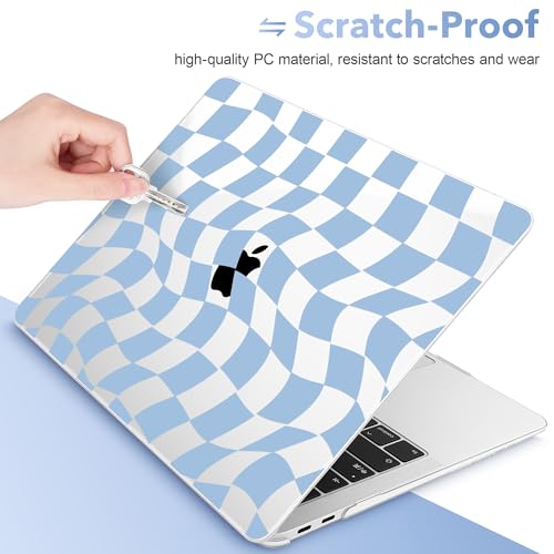 May Chen Compatible with MacBook Air 13 inch Case 2022 2021, 2020-2018 Release Model: M1 A2337 A2179 A1932, Plastic Hard Shell Case Cover for Mabook Air 13 inch with Retina Dispaly, Abstract & Grid - color: Abstract & grid