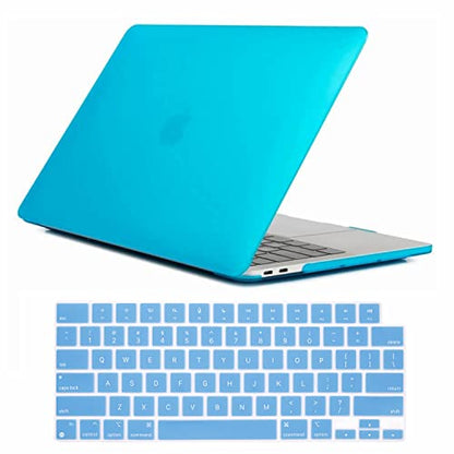 Se7enline for MacBook Pro 14 inch Case 2026-2021 M5 M4 M3 M2,Aqua Blue | 2 in 1 Matte Hard Shell Laptop Case with Keyboard Cover Anti-Scratch Heat Dissipation Full Port Access Slim Lightweight - color: Aqua Blue