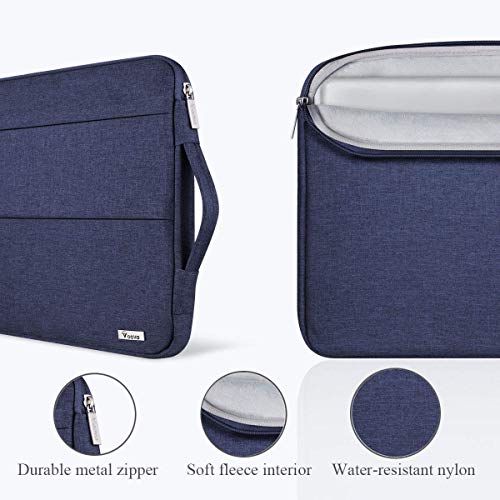 Voova 13.3-13 Inch Laptop Sleeve, Laptop Case, MacBook Case, Blue | Slim splash-proof 13-inch laptop sleeve compatible with MacBook Pro M1-M5 Max, HP, Lenovo, Acer and Asus for daily use - color: Blue, size: 12.6-13.6 Inch