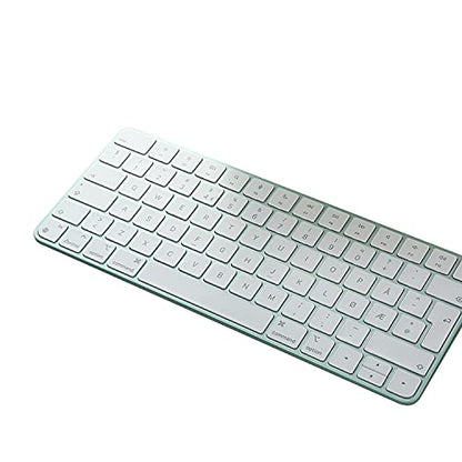 Keyboard Cover for New M4 iMac Magic Keyboard(Europe Layout, 7 Shape Enter Key) Model A3118/A2449, Touch ID Version w/o Numeric Key - Ultra Thin, Protective and Clear Protector Skin - color: A3118/A2449 (7 Shape Enter Key EU Layout)