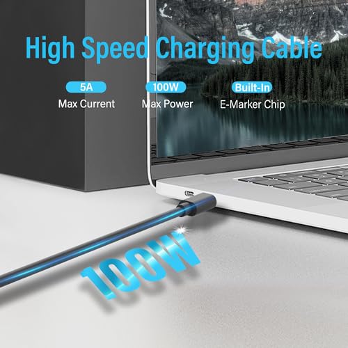 Flat 45W GaN USB Wall Charger with PD 3.0&PPS,Folding 2-Ports for Traveling,Super Fast Charging for Laptops, Tablets, Phones,Includes 2.28ft Fast Charging Cable, Black - style: Black with cable