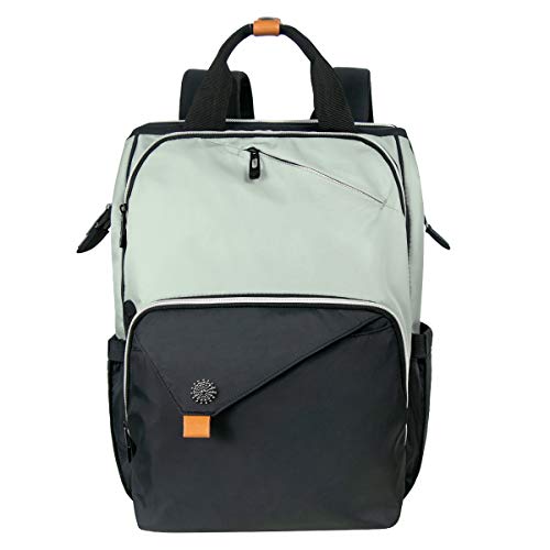 Hap Tim Laptop Backpack, Travel Carry on Backpack for Women, Nurse Teacher Work Backpack (7651-GB) - color: Green Black