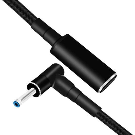 USB C to Slim Laptop Charging Cable Adapter Female Type C to DC Converter 0.8ft 100W PD Power Charger Supply Cord for Stream 11 13 14 15 Pavilion Spectre Chromebook HP (4.5 x 3.0mm for HP) - size: 4.5 x 3.0mm for HP