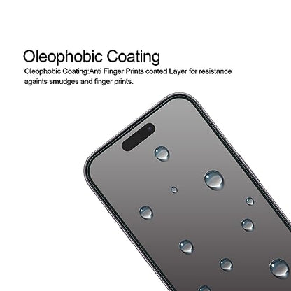Supershieldz (2 Pack) Anti Glare (Matte) Screen Protector Designed for iPhone 15 Pro (6.1 inch) [Tempered Glass] Anti Fingerprint, Anti Scratch, Bubble Free